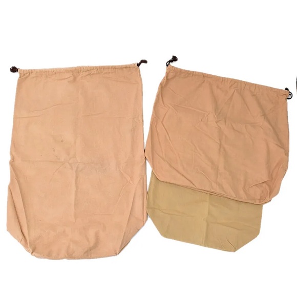 LOUIS VUITTON Vintage LV Monogramed Drawstring Dust Bags Authentic 2-Options - Picture 3 of 3